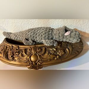 🐊🐊🐊… Plush Gray Crochet Alligator Handmade